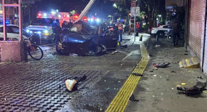 Brutal accidente en la colonia Del Valle deja un lesionado; las autoridades en el lugar