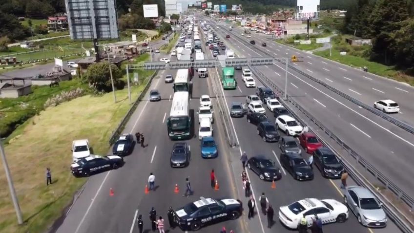 Bloqueo en la México-Toluca: Comunitarios se retiran pero amagan con más protestas