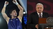 Foto ilustrativa de la nota titulada AMLO felicita a Marco Verde por Final en París 2024 y confiesa que él también practica Box