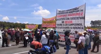 Caos en la autopista México-Puebla: Se cumplen 20 horas de bloqueo de ejidatarios