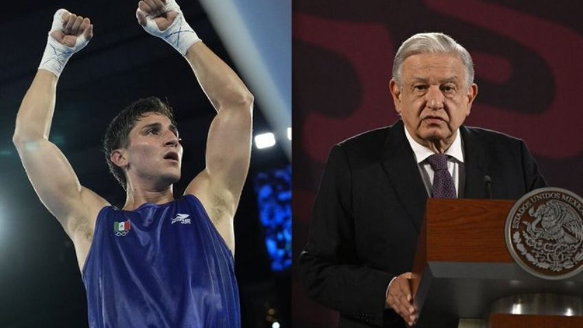 AMLO felicita a Marco Verde por Final en París 2024 y confiesa que él también practica Box