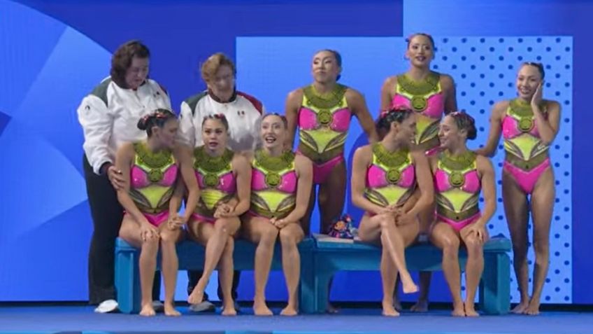 México conquista con rutina de Natación Artística en París 2024; logran ovaciones de pie