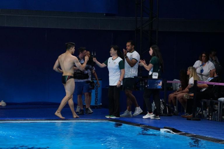 Osmar Olvera tuvo un gran desempeño en la Final de Clavados de París 2024. Foto: Twitter