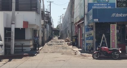 Comercios sufren afectaciones por mal estado de los callejones del Centro de Ciudad Obregón