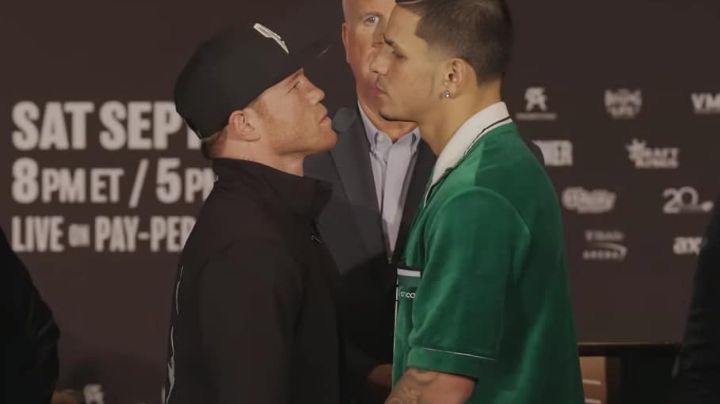 Saúl 'Canelo' Álvarez y Edgar Berlanga tuvieron su último cara a cara en Las Vegas