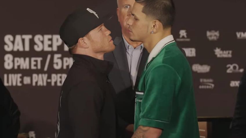 Saúl 'Canelo' Álvarez y Edgar Berlanga tuvieron su último cara a cara en Las Vegas
