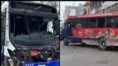 Foto ilustrativa de la nota titulada Terrible choque de autobuses deja un saldo de 10 heridos en Tampico; algunos son menores