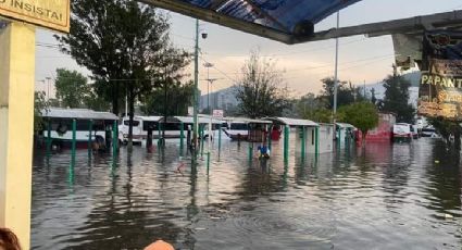 VIDEO: Así luce el paradero de Indios Verdes tras fuertes lluvias e inundaciones