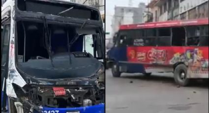 Terrible choque de autobuses deja un saldo de 10 heridos en Tampico; algunos son menores