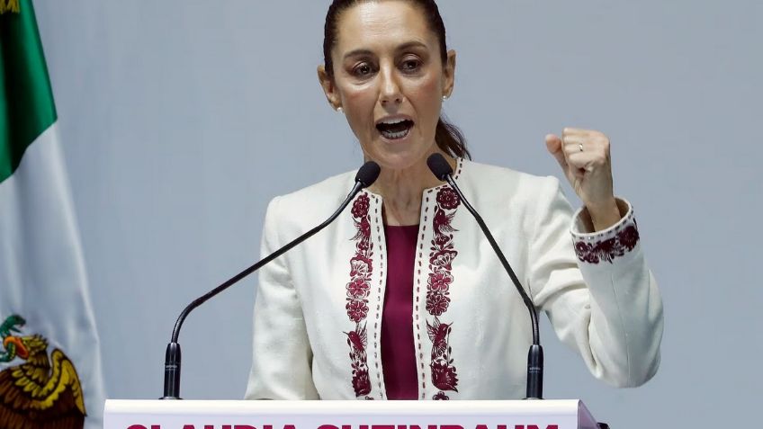 Frente a AMLO, Claudia Sheinbaum festeja la validación de la Reforma Judicial