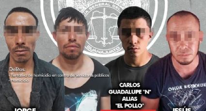 Dan 60 años de prisión a cuatro sujetos que intentaron matar a policías en Guanajuato