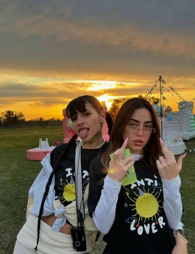 Nicki Nicole fue a la fiesta de Inti 