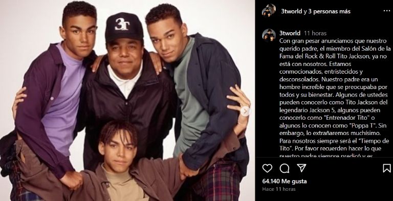 Confirman la muerte de Tito Jackson 