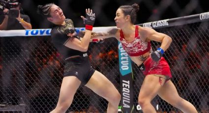 Hinchado y con sutura: Así quedó el rostro de Irene Aldana tras pelea de la UFC