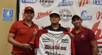 Prospecto cajemense firma con los Diablos Rojos de la Ciudad de México