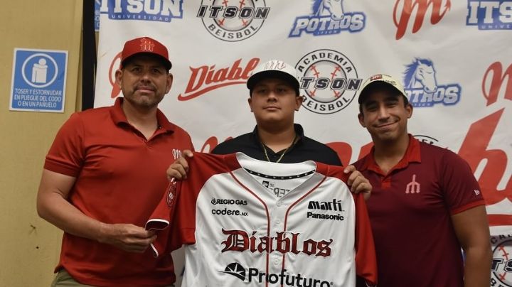 Prospecto cajemense firma con los Diablos Rojos de la Ciudad de México