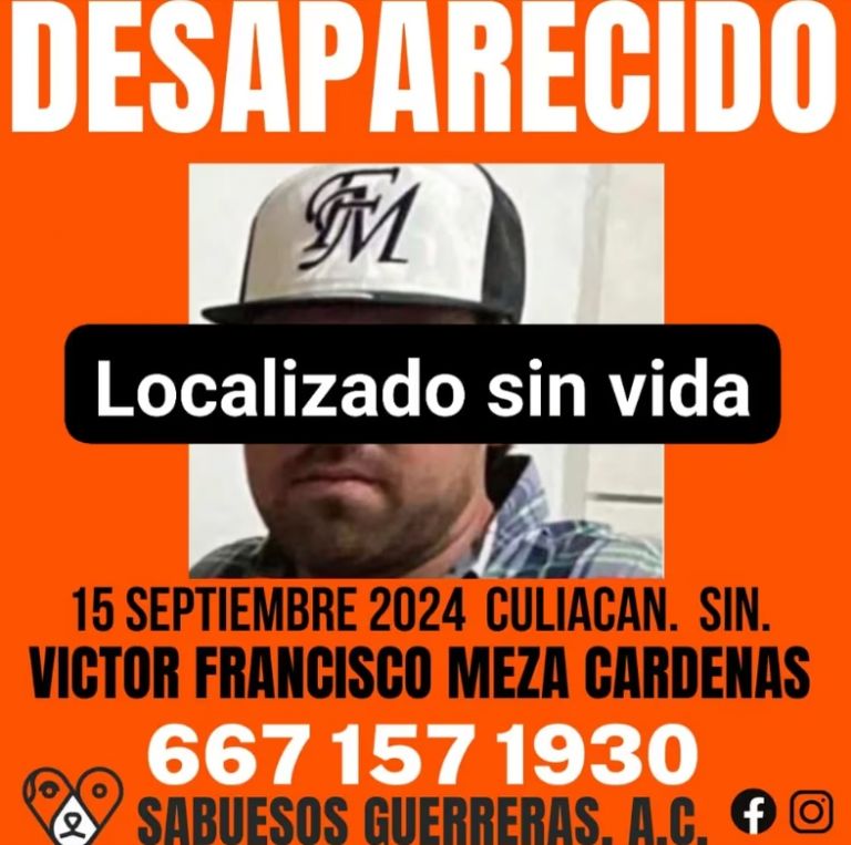 Víctor Francisco Meza desapareció el 15 de septiembre