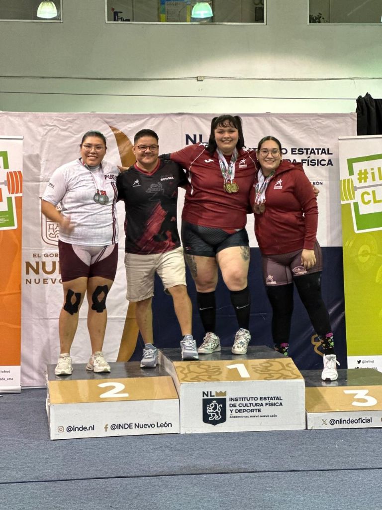 Sonora gana múltiples medallas en Halterofilia
