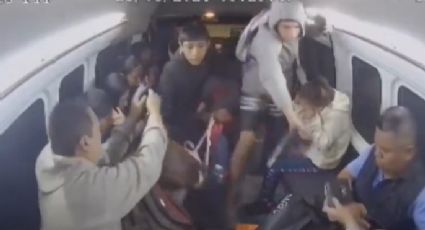 VIDEO: Captan violento robo a mano armada en transporte público de Naucalpan