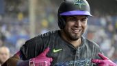 Foto ilustrativa de la nota titulada Pelotero de los Yaquis, Jonathan Aranda conecta jonrón por segundo juego al hilo en la MLB