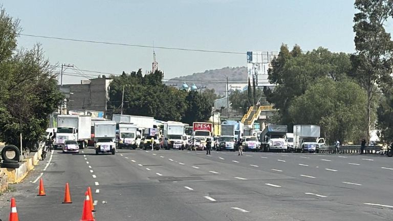 Bloqueo en la México-Pachuca