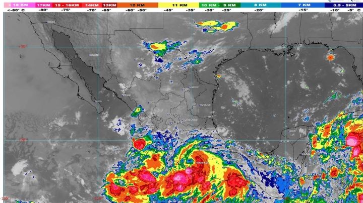 'John' se debilita a Tormenta Tropical: Causará fuertes lluvias HOY 24 de septiembre; Conagua