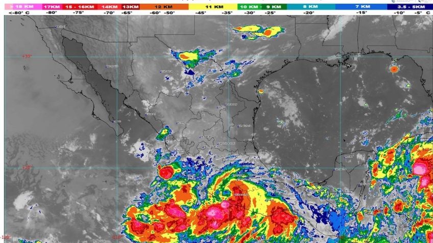 'John' se debilita a Tormenta Tropical: Causará fuertes lluvias HOY 24 de septiembre; Conagua