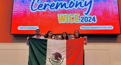 Jóvenes navojoenses ganan medalla de oro en competencia científica internacional