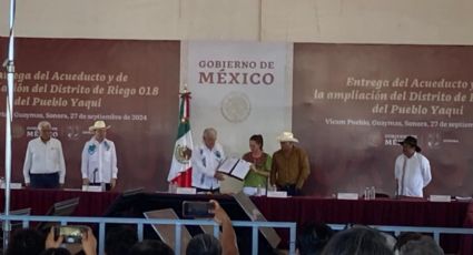 En su última visita a Sonora, AMLO firma decreto para restituir tierras a Yaquis