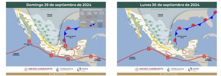 Pronóstico del clima para el fin de semana. Foto: Conagua
