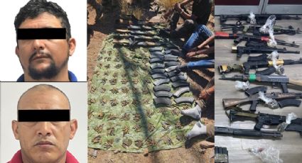 Norte de Sonora: Aseguran armas, droga, vehículos y cinco personas, dos de ellas menores