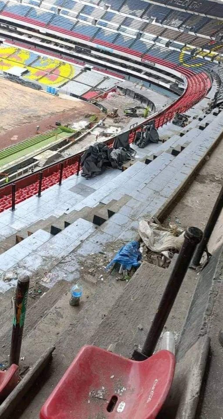 Remodelación en el Estadio Azteca