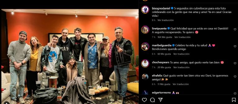 Daniel Bisogno es dado de alta del hospital