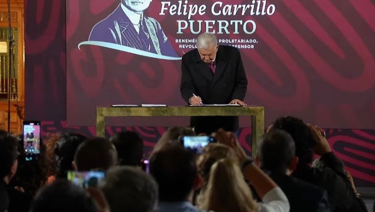 AMLO firmó las últimas Reformas de su sexenio. Foto: Gobierno de México
