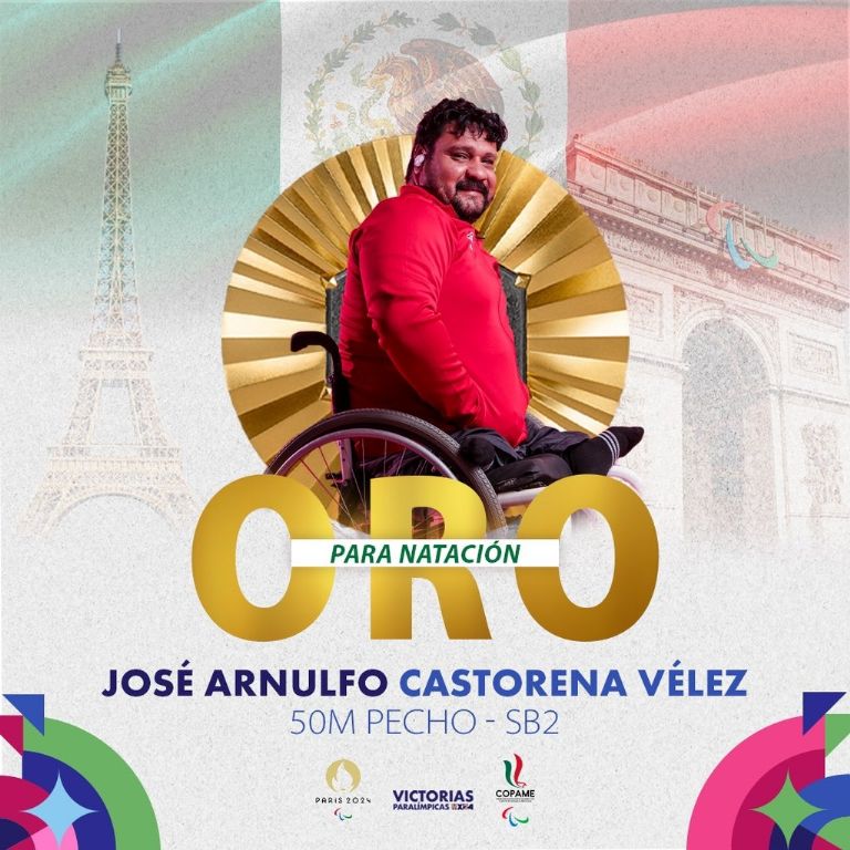 Arnulfo Castorena logra el Oro en los Paralímpicos de París 2024