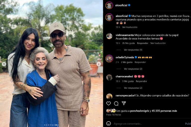 Alejandro Fernández confirma que Cuquita sufrió un accidente