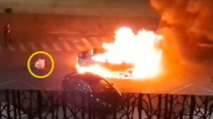 VIDEO: Sicarios abandonan hielera con restos humanos y narcomensaje en el C5 de Puebla