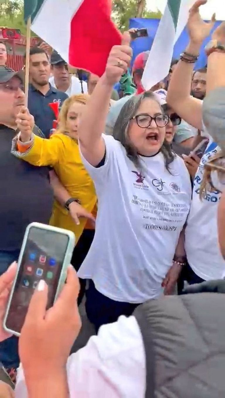 Norma Piña se unió a las protestas contra la Reforma al Poder Judicial. Foto: Twitter