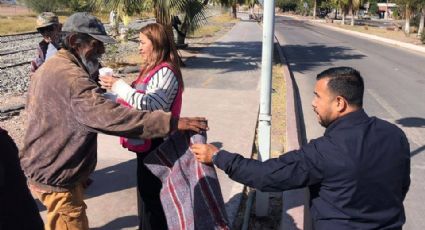 Mantienen operativos por frío en Guaymas y Empalme; entregan cobijas y alimentos