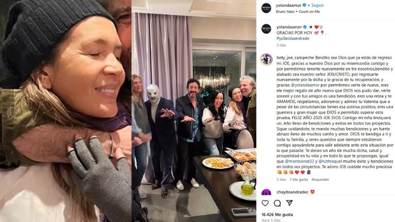 Yolanda Andrade reapareció tras graves problemas de salud