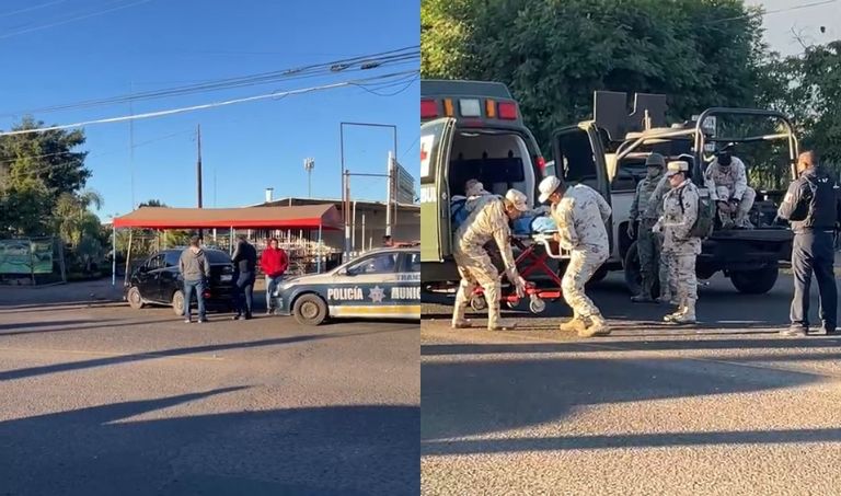 Accidente frente a Marina de Ciudad Obregón