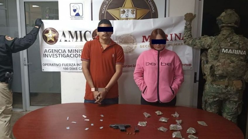 Golpe al narco en Sonora: Cateo en Ciudad Obregón deja 2 detenidos; confiscan droga y un arma