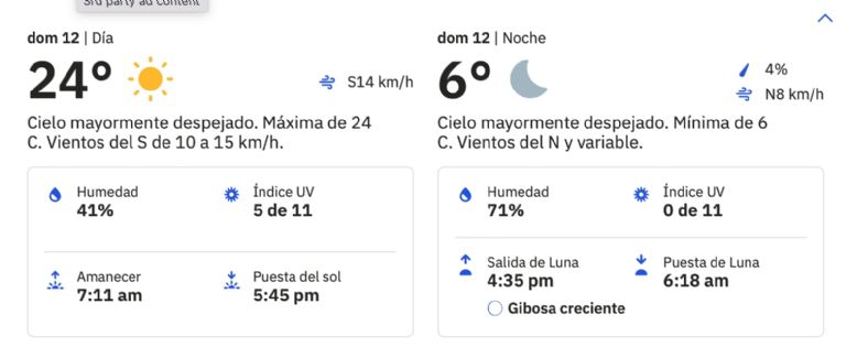 Clima en Ciudad Obregón, Sonora, para HOY domingo 12 de enero. Foto: Conagua