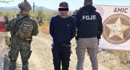 Capturan a miembro del crimen organizado al norte de Sonora; le aseguran armas largas