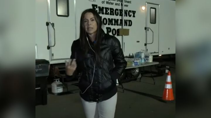 Paola Rojas viaja a California para grabar desde los incendios y sufre accidente en vivo
