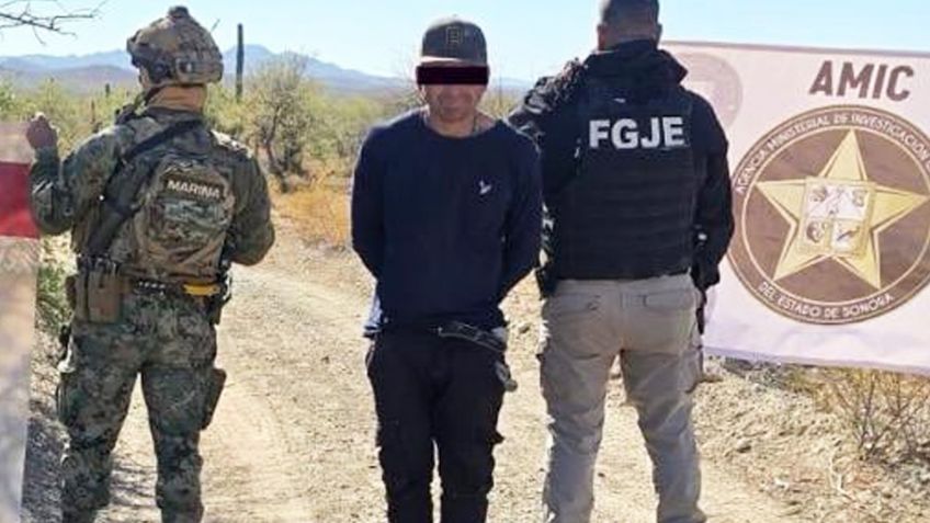 Capturan a miembro del crimen organizado al norte de Sonora; le aseguran armas largas