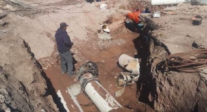 Usuarios de 23 colonias de Guaymas son afectados con falta de agua por trabajos en obra