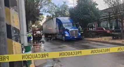 FOTOS: Motociclista muere aplastado por tráiler sobre calzada Vallejo, en CDMX