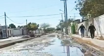 Empalme: Vecinos de Villa Dorada I reportan derrame de aguas negras junto a kínder