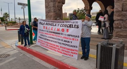 Vecinos de Villa Bemela y Corceles se manifiestan en Guaymas; logran acuerdos